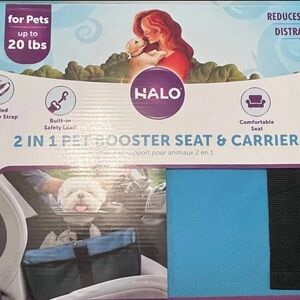 2 in 1 Halo Blue Pet Booster Seat & Carrier just as described in the photo